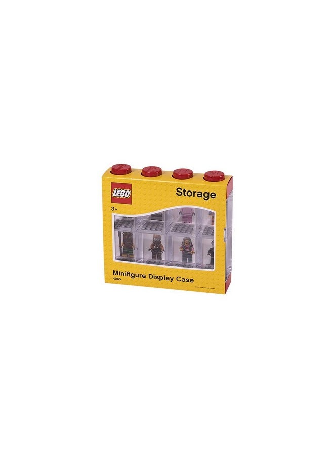 Room Copenhagen Room Copenhagen LEGO Minifigure Display Case, Stackable Storage Container for Collectible Figurines, 4 Stud, Bright Red  - Image 3