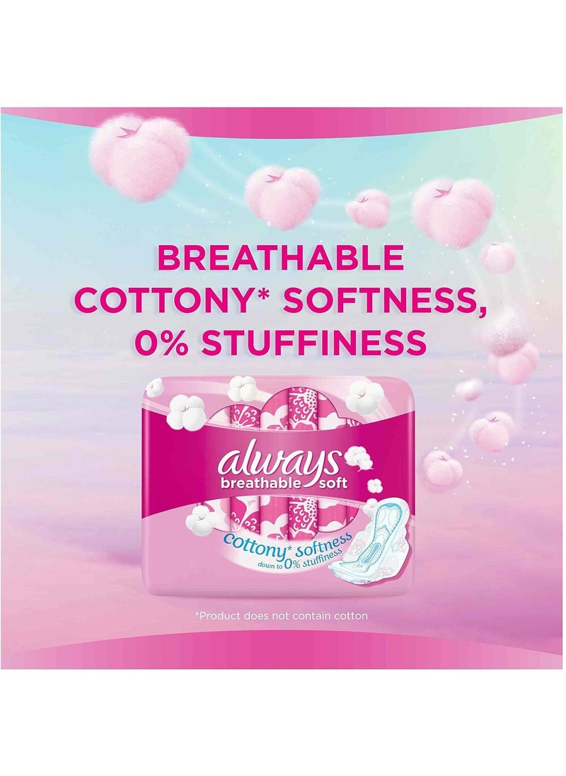 Always Skin Love Always 1st Pad Designed for Skin Care Extra Breathable Cottony Top Sheet 30 Pads Large  - Image 5