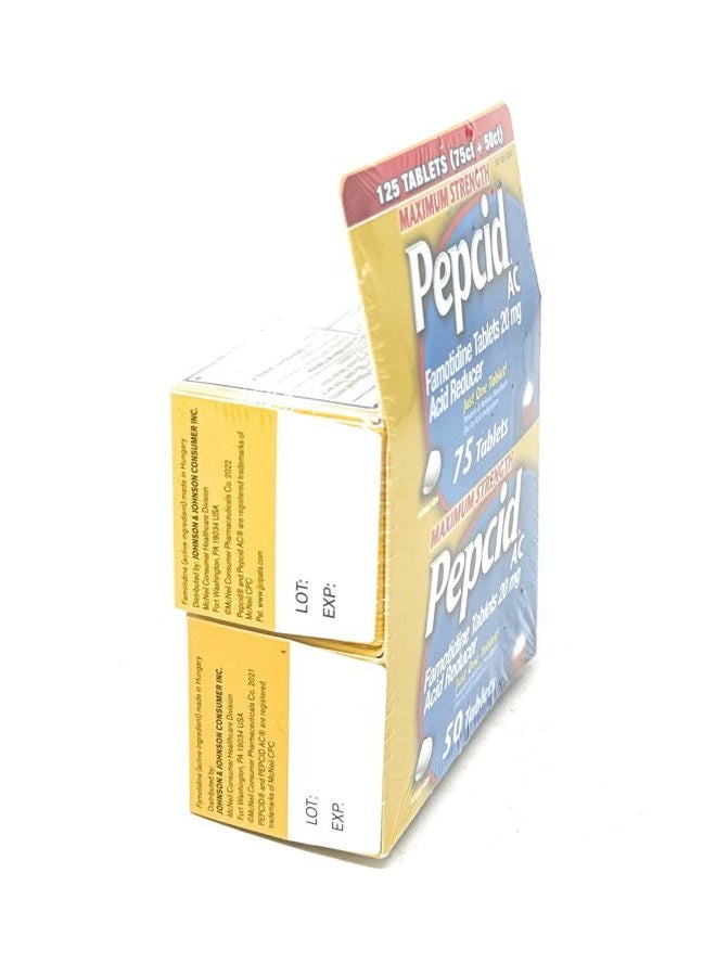 Pepcid AC Acid Reducer Maximum Strength - 125 Tablets  - Image 2