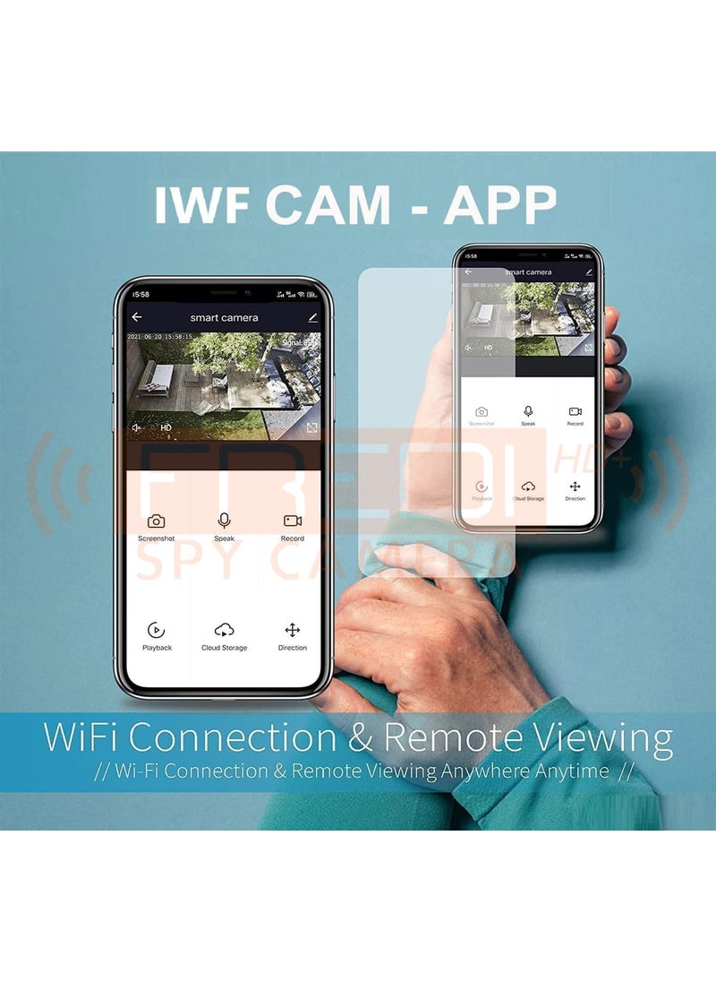 FREDI HD PLUS FREDI HD PLUS 4K WiFi Switch Socket Full HD Audio Video Recording Camera 24 Hours Watch Live Home and Office Security Camera iWFCam APP Hidden Camera  - Image 5