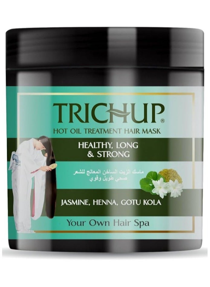 تريشوب ماسك علاج الشعر بالزيت الساخن الصحي الطويل والقوي (450 مل) - تغذية عميقة لنمو الشعر وتقويته - Image 1