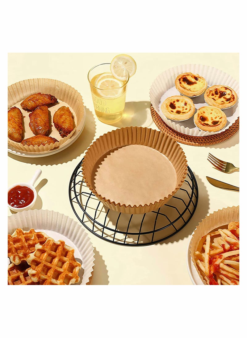 SOLARAE Air Fryer Disposable Paper Liner 100pcs with 100pcs Disposable Gloves - Image 2