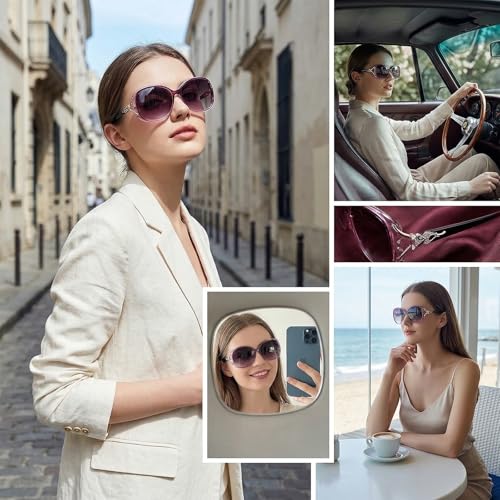 FIMILU Sunglasses for Women Trendy Polarized Sunglasses Oversized Big Sun Glasses Ladies Shades UV Protection - Image 5