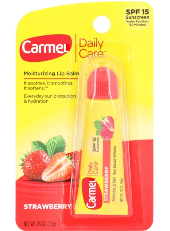 Carmel Daily Care Strawberry Lip Balm SPF 15 10G – 1 Tube Moisturizing & Sun Protection - Image 1