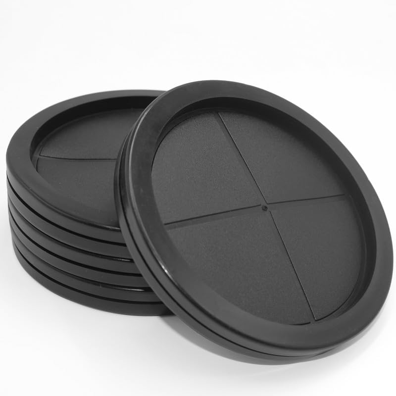 EASYEAH Store 4-1/2 in Rubber Grommets for Wiring, 4 in ID Single-Sided Rubber Plugs for Round Holes, Firewall Grommet Automotive, Wires Cables Protection for Metal Electric Box, 4 Pcs 102.5x115mm, Black - Image 1