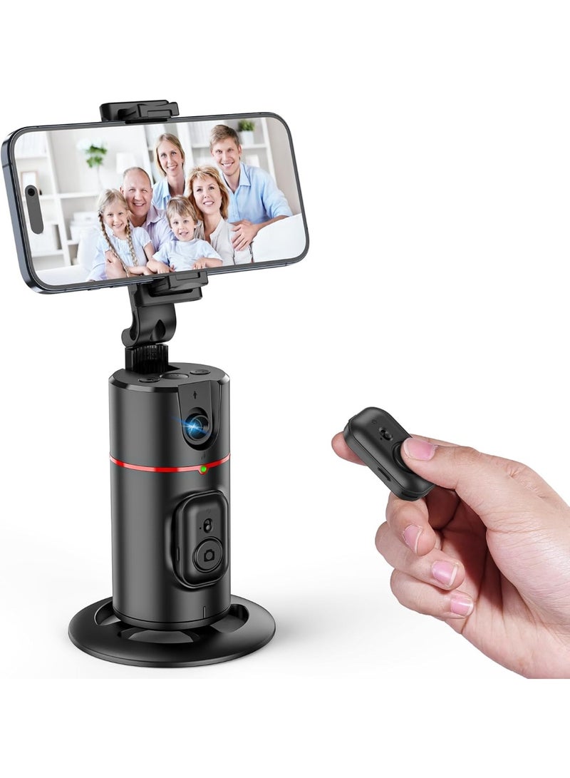 SUNEX P02 Auto Face Tracking Phone Holder, 360° Rotating Smart Shooting Stand with Remote & Gesture Control, No App Required - Image 1