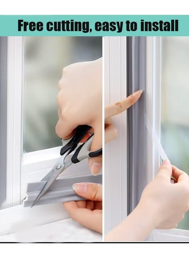 Berma Baby Self-adhesive window seal strips   soundproof windproof insect-proof nylon cloth foam door seal strips, sliding window weatherproof strips, self-adhesive heat and sound insulation strips for doors and windows  - Image 3