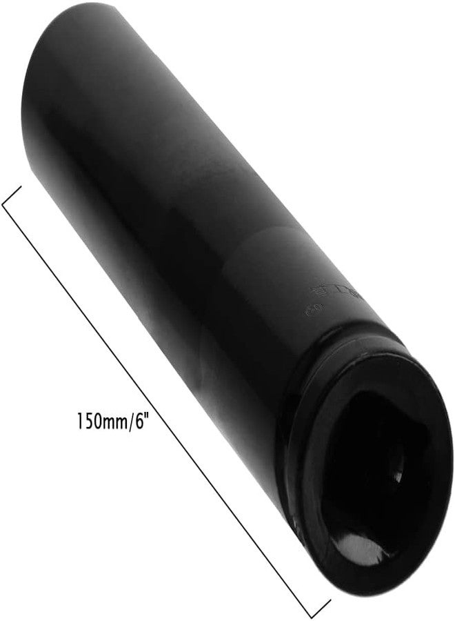 PENCK 27mm 6-Point Metric Deep Impact Socket by 1/2 Drive, Cr-Mo Alloy Steel 6" Length - Image 2