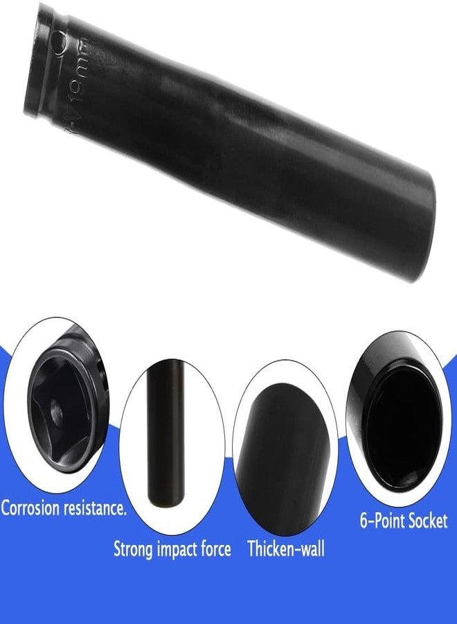 PENCK 27mm 6-Point Metric Deep Impact Socket by 1/2 Drive, Cr-Mo Alloy Steel 6" Length - Image 5