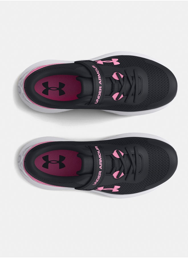 UNDER ARMOUR - Girls' Pre-School Surge 3 AC Running Shoes - Image 1