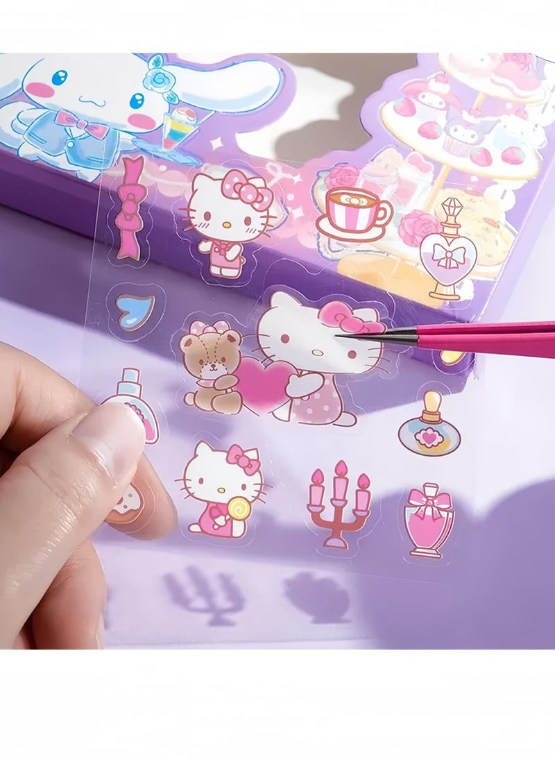 100-Piece Anime Girl Stickers - Sanrio Stickers Kit, Vinyl Cartoon Aesthetic Decorative Sticker Set, Ideal for Scrapbooking, Journaling, Laptops, and Room Decoration - Image 5