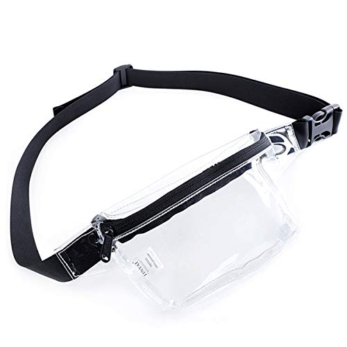 TINYAT Small Clear Fanny Pack Stadium Approved for Women,TINYAT Clear Belt Bag for Waterproof Mini Waist Pack for Concerts, Sports - Image 1