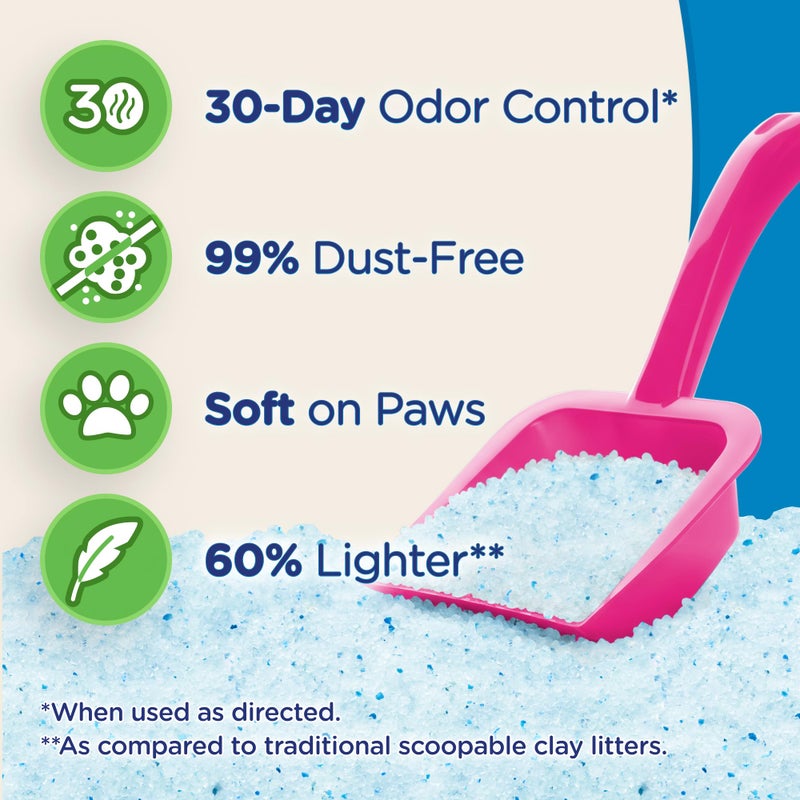 Ultra Micro Crystals Premium Cat Litter - 99.9% Dust Free, Soft on Paws, Fragrance Free - 15 Lbs. Total (3pk of 5 Lbs.) - Image 3