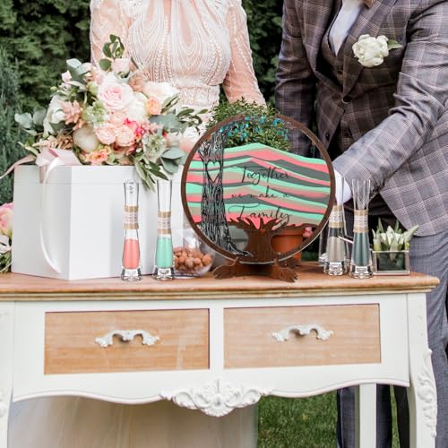 Anglechic Wedding Unity Sand Blended Family Sand Ceremony Kit Set Rustic Wedding Unity Ceremony Decorations for Bridal Shower Party Reception - Image 5
