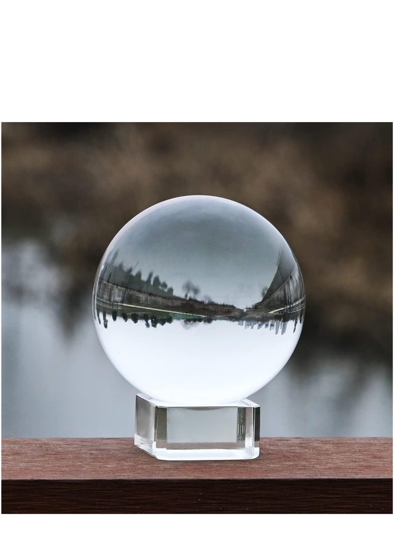 KASTWAVE 2 Pack Square Clear Crystal Sphere Holder Ball Stand for Display 40 mm to 90 mm Crystal Balls Golf Ball Marbles - Image 5