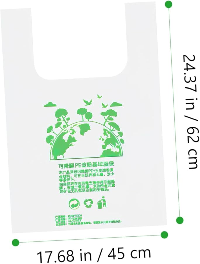 Biodegradable Trash Bags 20 Pack Multi Color Flat Mouth For Kitchen Bathroom Office Pet Waste - Image 5