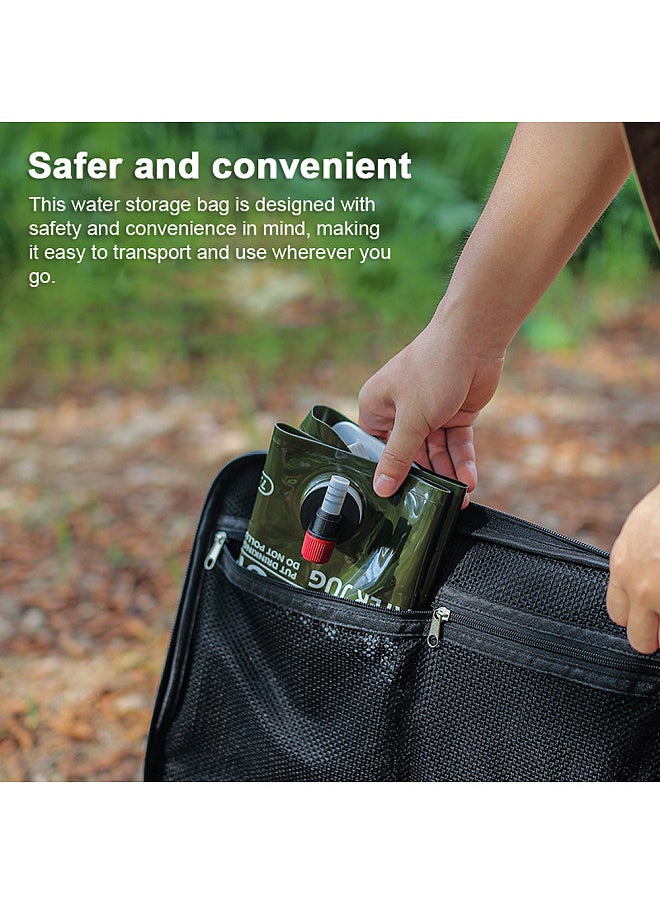 Generic - Oudoor Camping Pinic Water Bag Large Capacity Portable Water Storage Bag with Water Tap Car Travel Portable Water Bag with Handle - Image 1