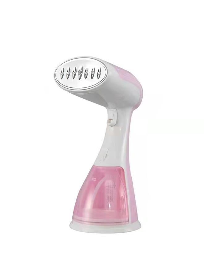 Garment Steamer Iron,High-Power Handheld Garment Steamer Clothes Steamer Portable Steam Iron 30s Fast Heat-up Ironing Wrinkle Remover -1500W 300ML Pink  - Image 1