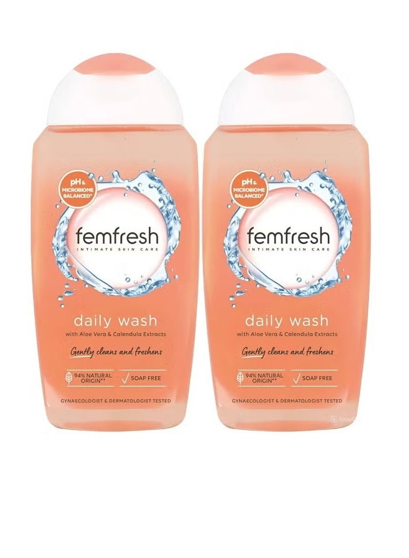 Femfresh Daily Intimate Wash - 250ml (Pack of 2) - Image 1