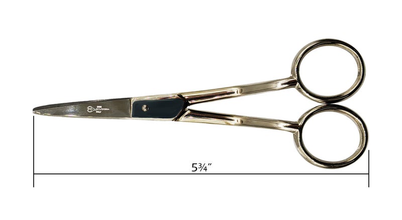 Ultima 6 Inch Embroidery & Applique Scissors â€“ Drop Forged Carbon Steel Embroidery Sheers, Double Curved, Chrome Plated & Made in Italy - Image 3