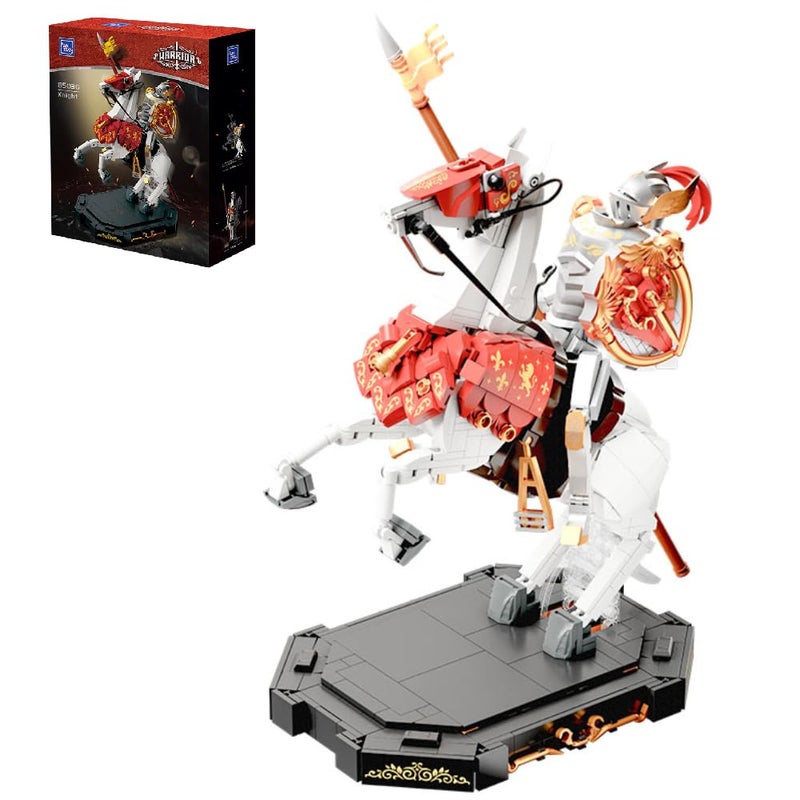 PANTASY Knight Construction Set 31 cm Medieval Collectors Model with Armored Battle Cross and Movable Joints Collectors Set for Adults - Image 3