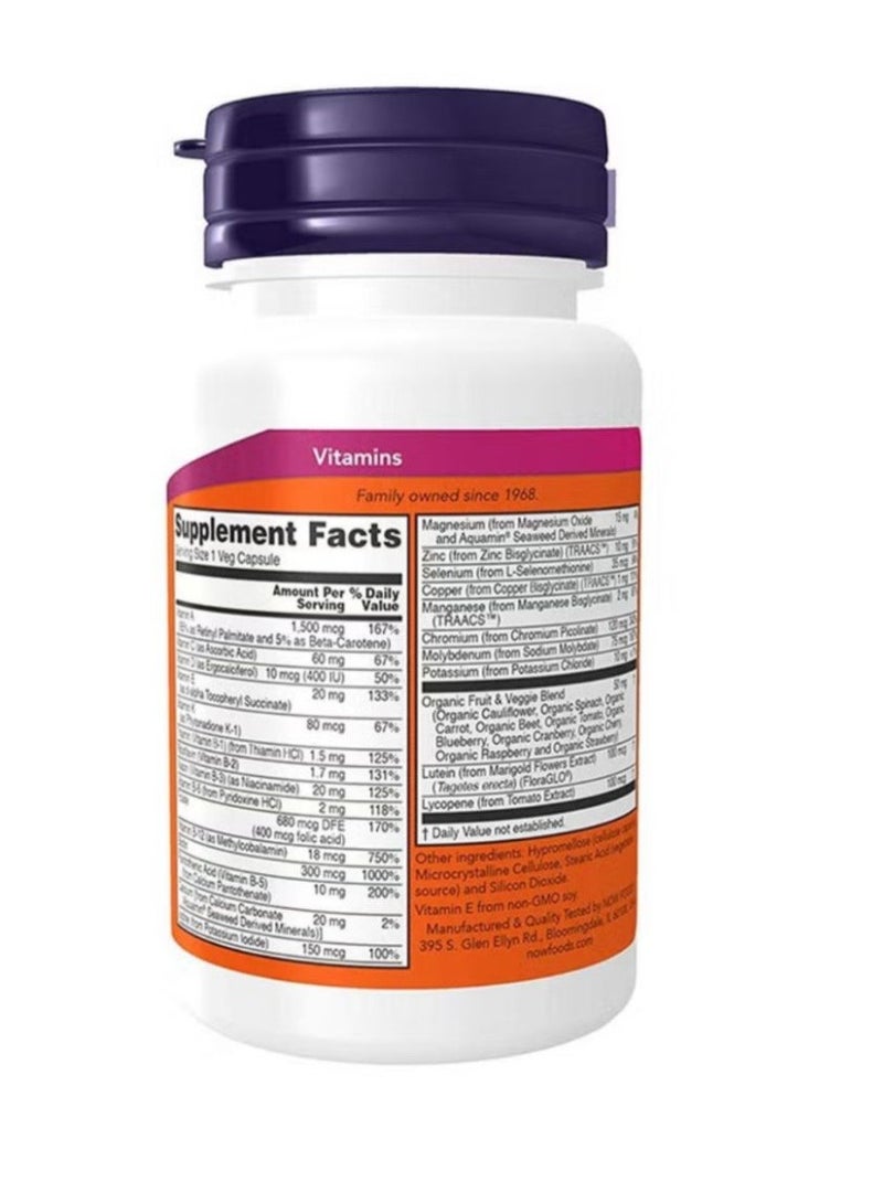 Now Daily Vits 30 VegeCapsules - Image 2
