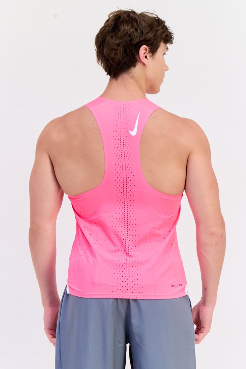 Nike Men Dri Fit Sleeveless Training Vest, Fuchsia - Image 3