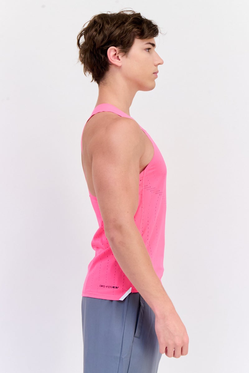 Nike Men Dri Fit Sleeveless Training Vest, Fuchsia - Image 2