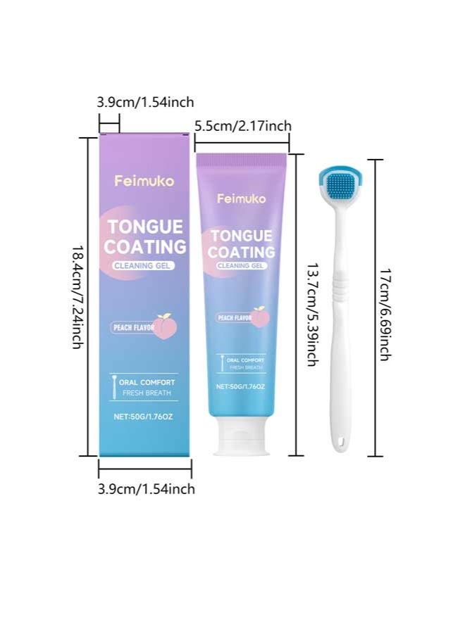 Feimuko Tongue Cleaner Gel – Fresh Breath Oral Care Gel for Bad Breath & Halitosis, Tongue Scraper Gel for Daily Oral Hygiene - Image 5