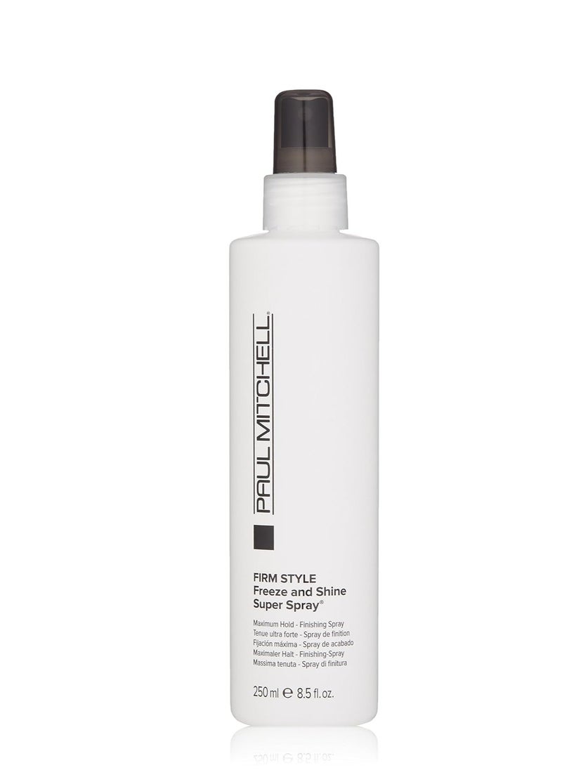 Paul Mitchell Paul Mitchell Freeze and Shine Super Hairspray, Maximum Hold, Shiny Finish Hairspray, For Coarse Hair  - Image 1