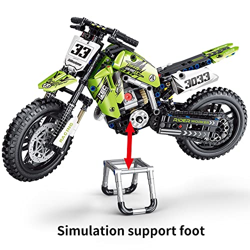Mesiondy Motorcycle Toy Building Blocks Kit,Stem Bricks Sets,Toys for Boys & Adults,Build A Model Motorcycle, (476 Pieces)……… - Image 5
