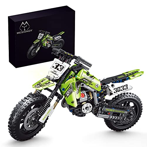 Mesiondy Motorcycle Toy Building Blocks Kit,Stem Bricks Sets,Toys for Boys & Adults,Build A Model Motorcycle, (476 Pieces)……… - Image 1