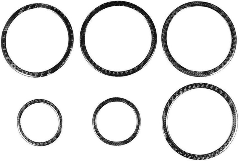 Vuzmode Carbon Fiber Car Door Audio Speaker Trim Rings - Image 1