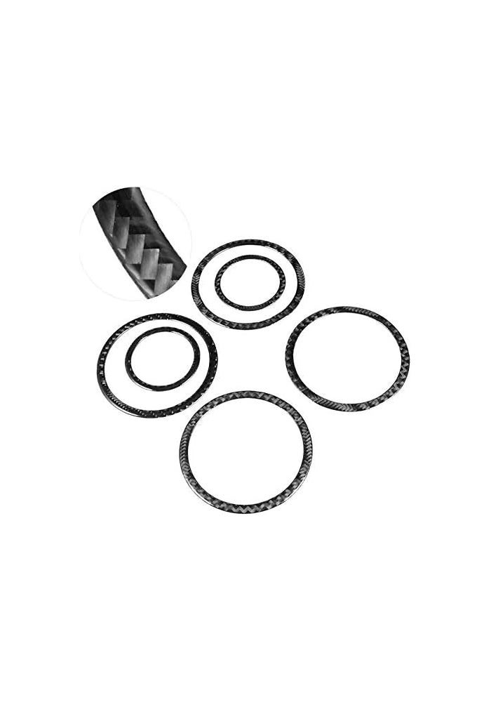 Vuzmode Carbon Fiber Car Door Audio Speaker Trim Rings - Image 4