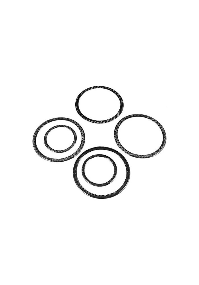 Vuzmode Carbon Fiber Car Door Audio Speaker Trim Rings - Image 3