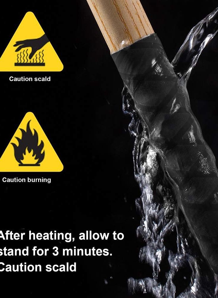 Y&D Heat Shrink Sleeve Wrap Tube for Fishing Rod Handle Cork, Grip Cover Industrial Tubing Fly Accessories, Non-Slip Waterproof and Insulated, 40" Long, 1.2" Diameter - Image 4