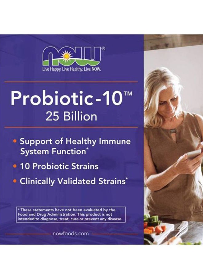 Now Foods Probiotic-10 25 Billion 50 Veg Capsules - Image 4