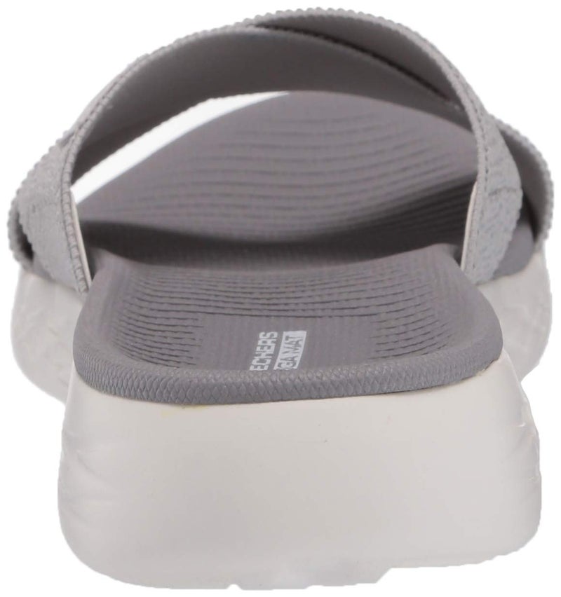 Skechers womens On-the-go 600 - 16259 Slide Sandal, Silver, 8 US - Image 3