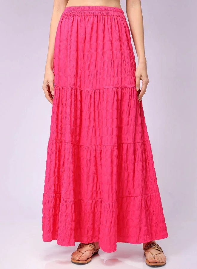 مرفوعة Women Flared Pink Skirt