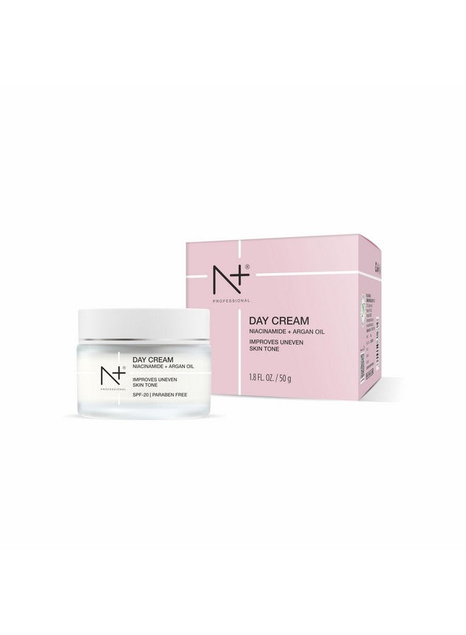 N Plus Professional Day Cream, With Niacinamide and Argan Oil, Improves Uneven Skin Tone With SPF 20, 50G - Image 1