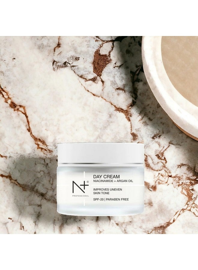 N Plus Professional Day Cream, With Niacinamide and Argan Oil, Improves Uneven Skin Tone With SPF 20, 50G - Image 2