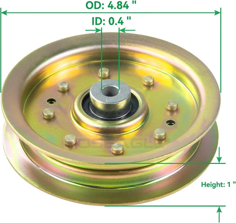 POSEAGLE 3 Pack 756-04129b Idler Pulley 4.25 Replace Troy Bilt Pulley 753-08171 Idler Pulley kit Cub Cadet 756-04129b Cub Cadet 756-04129 Idler Pulley MTD 756-04129 Pulley 956-04129 Pulley, 753-08068 - Image 3