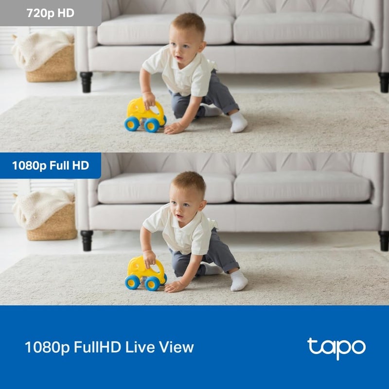 Tapo 1080p Pan/Tilt Indoor/Outdoor Security Camera â€“ Free Person/Baby Cry Detect & Motion Track, 360Â° View, Color Night Vision, SD/Cloud Storage, Works w/Alexa & Google Home HybridCam 360 - Image 4