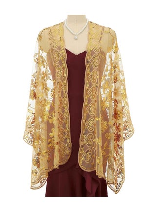1920s Women's Shawls and Wraps, Sparkling Metallic Evening Scarves, Sequin Deco Wedding Wraps for Brides, Perfect for Parties and Special Occasions. - pzsku/ZA2BE91ADEFA01B743D92Z/45/1747743352/e60f3cd3-07a6-4088-af01-fda48205eeb6