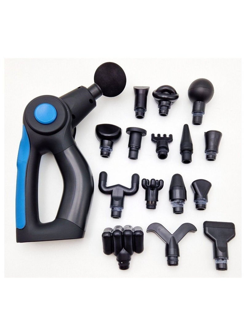 CHIROGUN PERCUSSION MASSAGE GUN RECHARGEABLE 17 HEADS 4 SPEEDS - Image 2