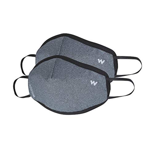 Wildcraft SUPERMASK W95+ Reusable Outdoor Respirator 2P : POINTEL : GRY_DARK : S - Image 1