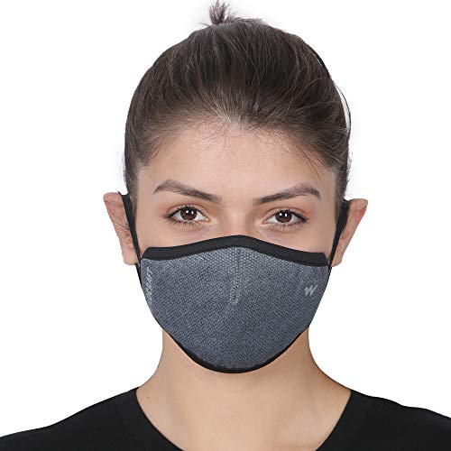 Wildcraft SUPERMASK W95+ Reusable Outdoor Respirator 2P : POINTEL : GRY_DARK : S - Image 3