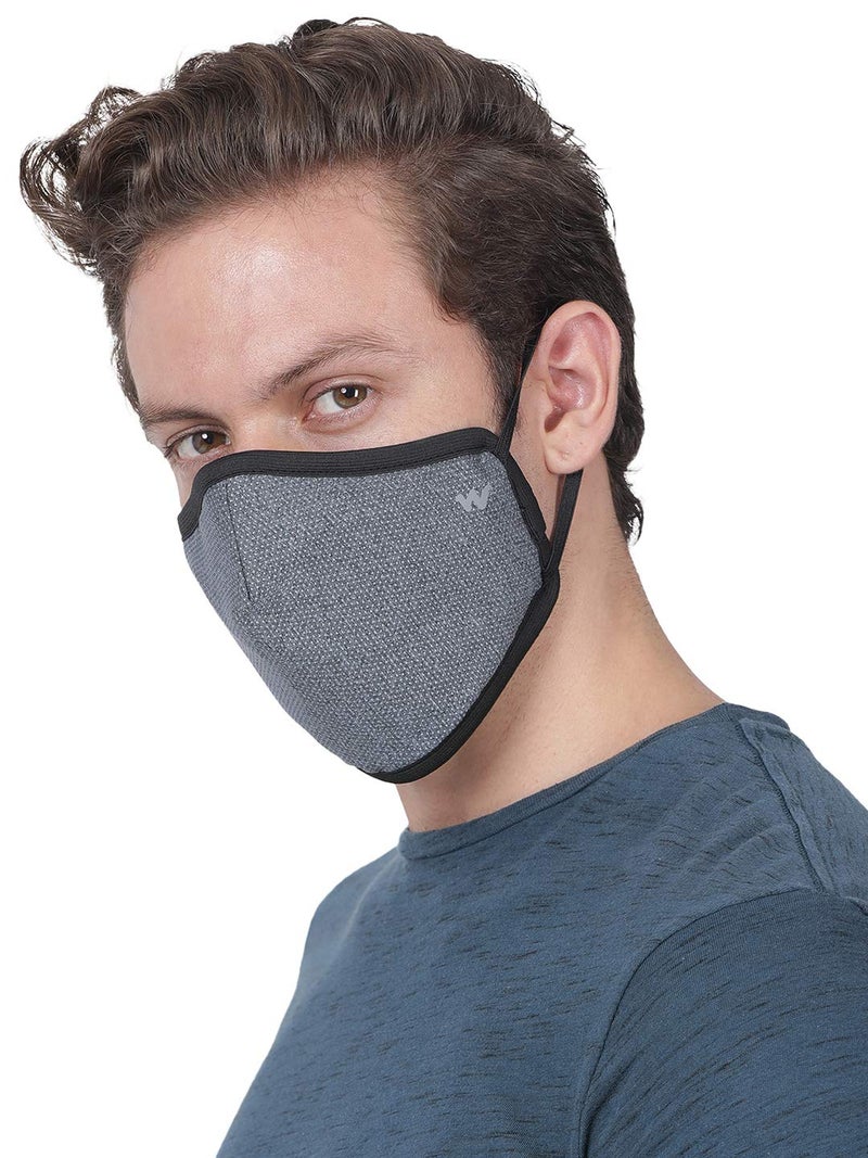 Wildcraft SUPERMASK W95+ Reusable Outdoor Respirator 2P : POINTEL : GRY_DARK : S - Image 4