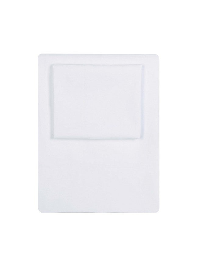 TRULY SOFT Everyday Sheet Set White Polyester 4-Piece Full Sheet Set, Solid Color Themed, Adult Bedding, Oeko-TEX Certified - Image 3