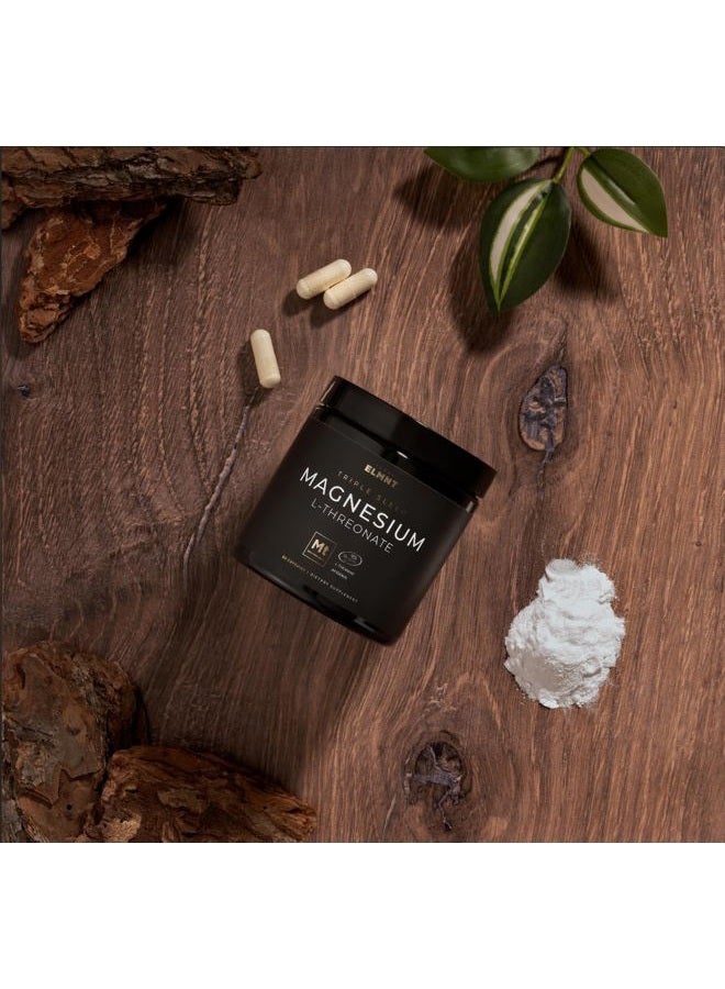 Terra ELMNT Triple Sleep Magnesium Threonate w. Apigenin, Theanine & Magtein Magnesium L-Threonate - for Deep Sleep Calm & Stress Relief - Image 3